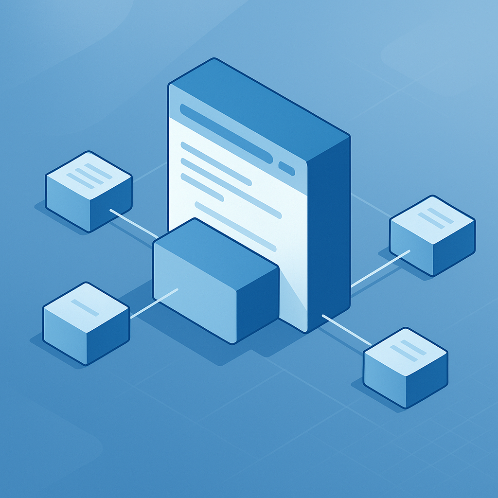  Red de clústeres de contenido con página pilar y satélites enlazados.